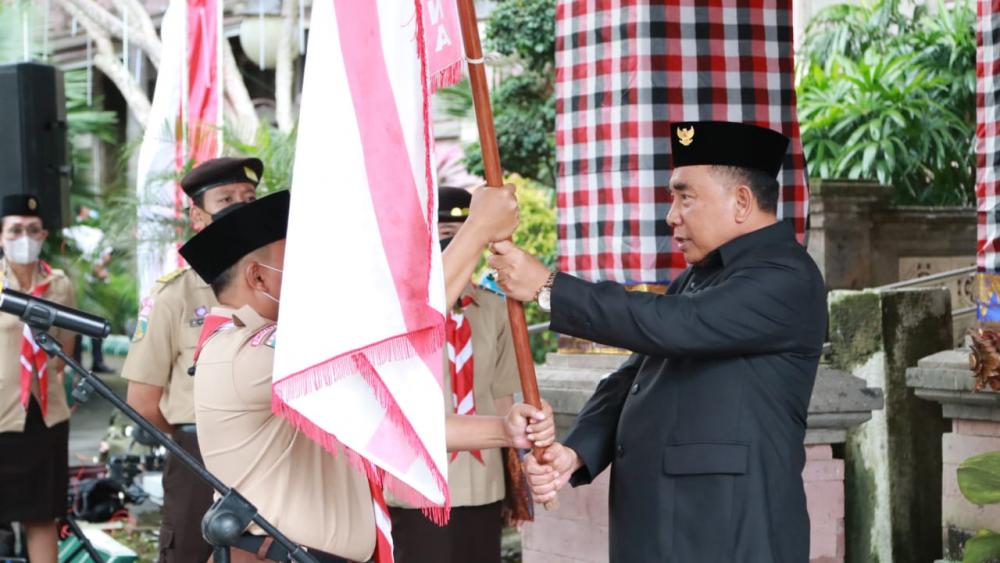 Kontingen Jambore Nasional Pramuka Jembrana Dilepas Suaradewata